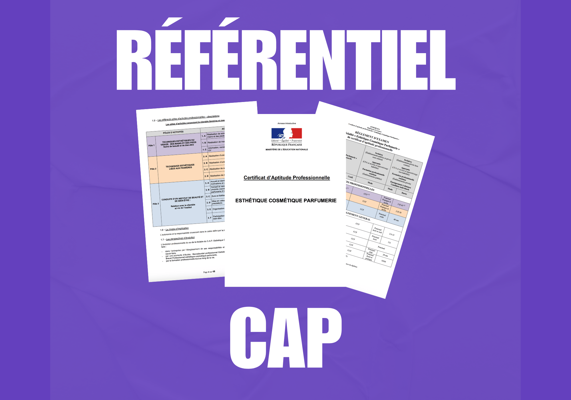 Référentiel CAP Esthétique Paume Club